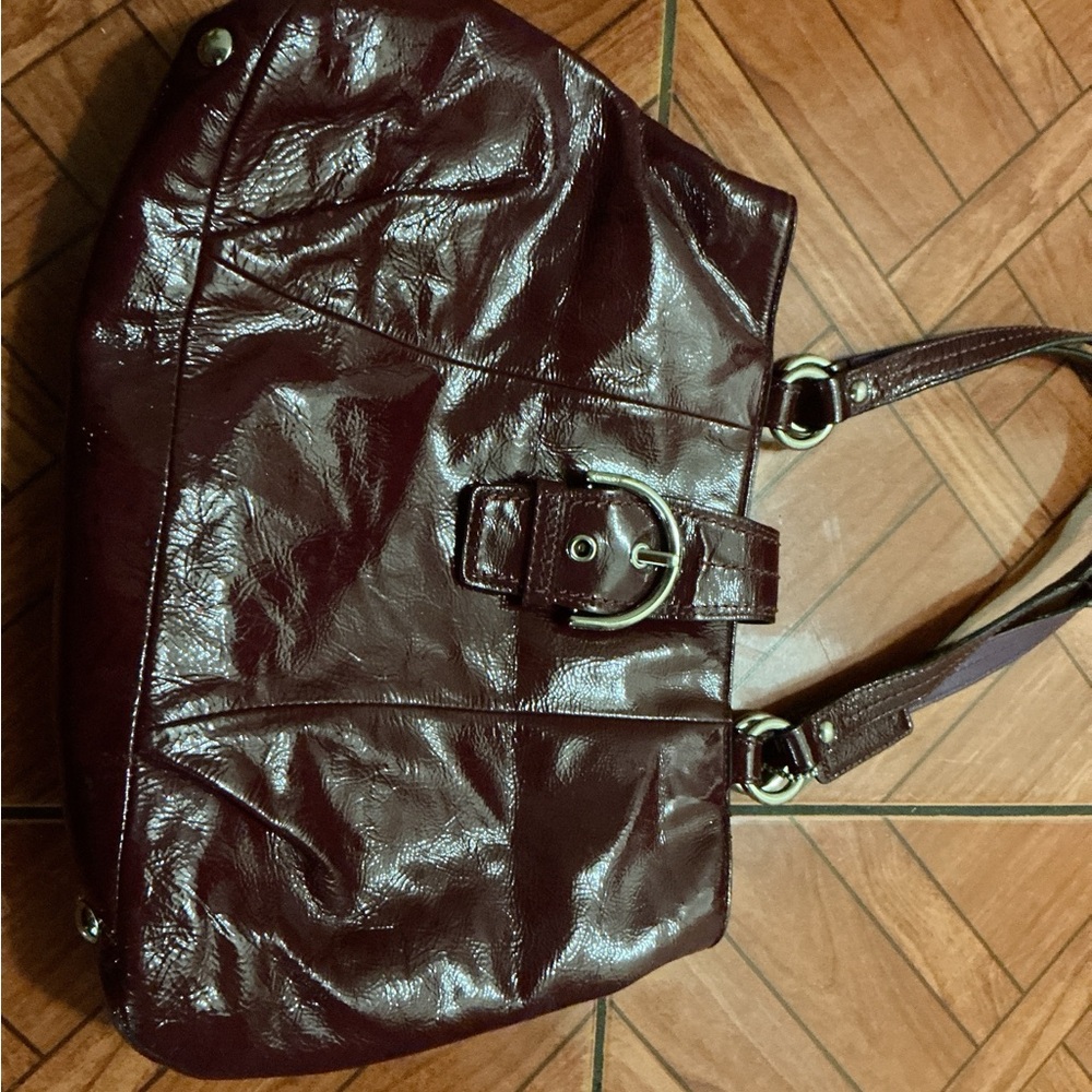 Coach Deep Burgundy Shoulder Bag